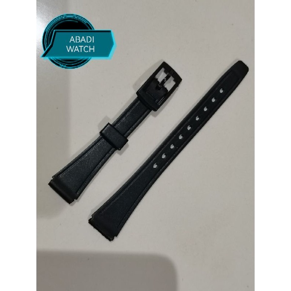 Tali jam tangan Q&amp;Q QQ kepala plastik 14-mm murah grosir strap jam tangan rubber