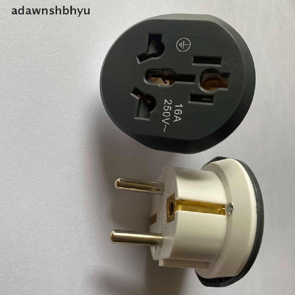 Adawnshbhyu 1PCS EU Plug Adapter Universal 16A USto EU converter Socket AU US UK CN Ke EU