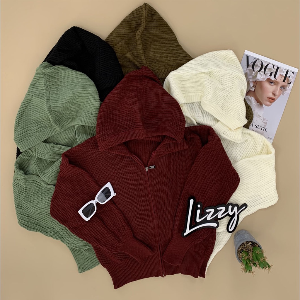 Lizzy - DAKYUNG KNIT HOODIE PREMIUM