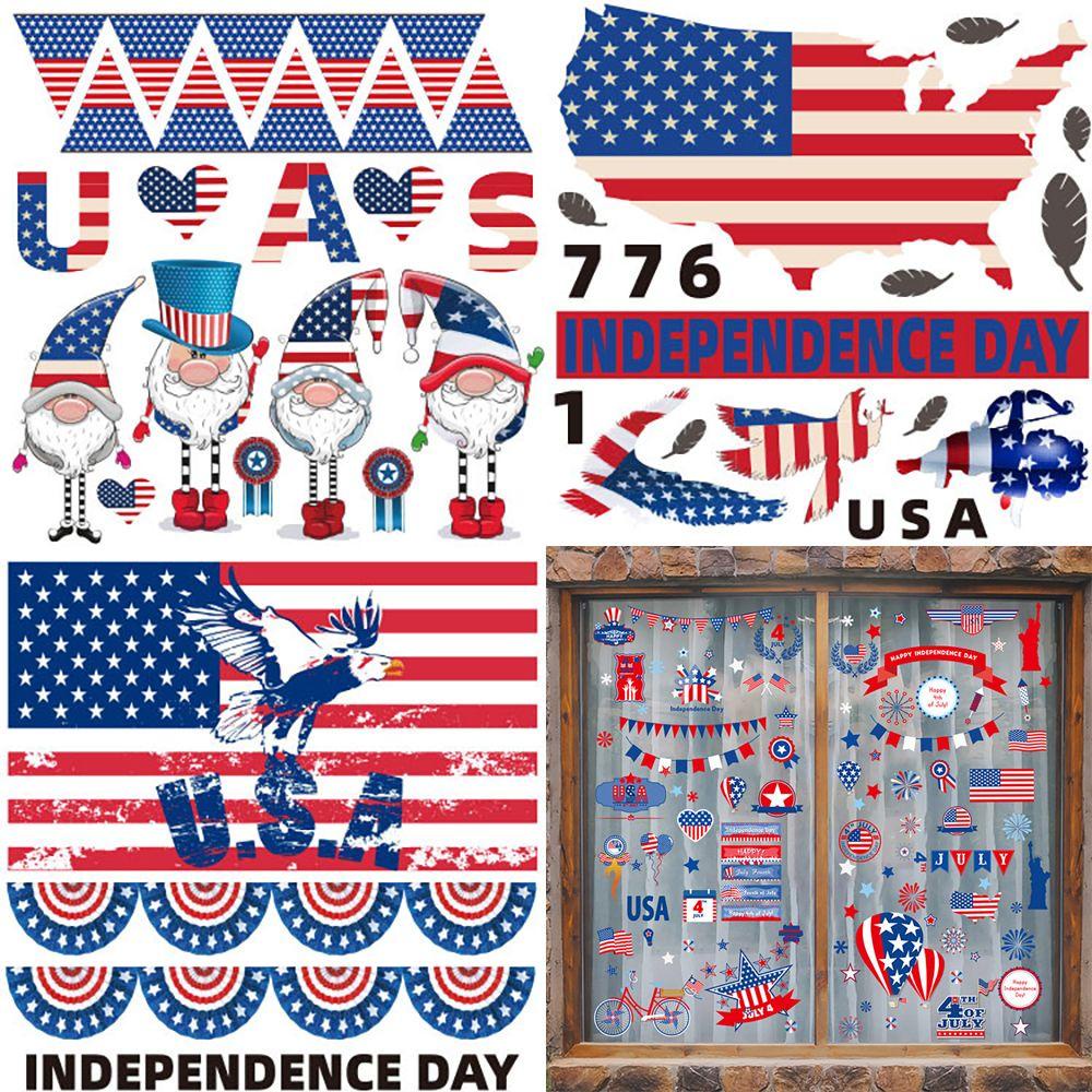 Suyo Stiker Dinding Desain 4th Of July Untuk Dekorasi Rumah