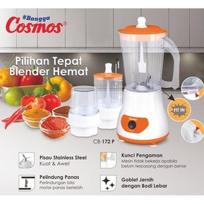 Cosmos Blender Plastik 2 in 1 CB 172 P