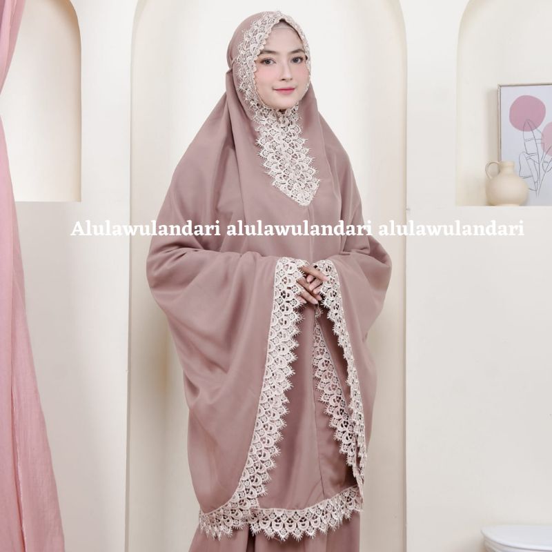 mukena dewasa katun renda ELVIRA series