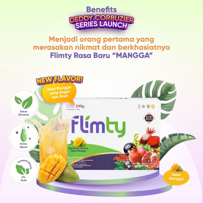 Flimty DC Series Deddy Corbuzier Flimty Mangga Mango Flimeal Milk Choco