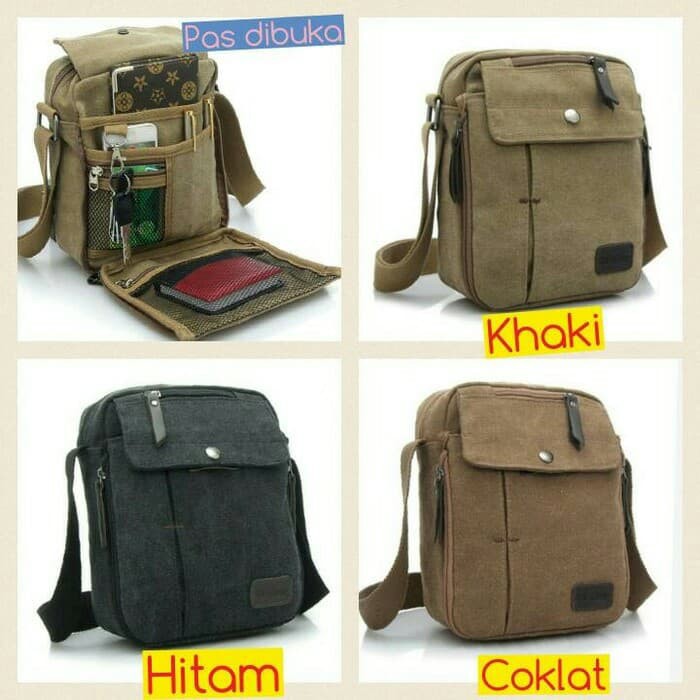 Baru Multifungsi Kapasitas Besar Pria Praktis Sabuk Tas, Kanv GC250  /Sling Bag / Cowok / Travel B