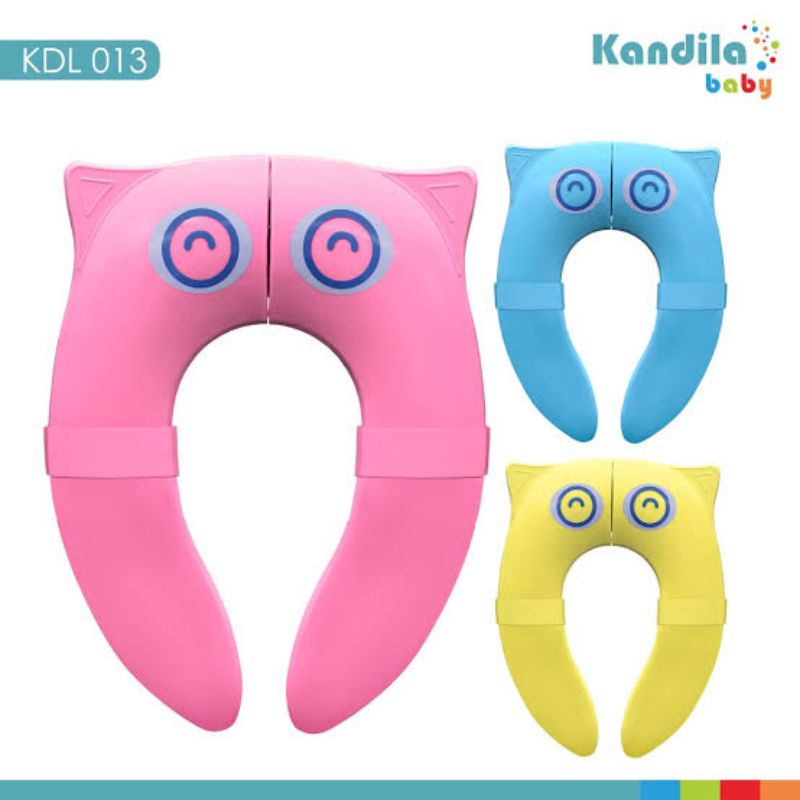 Kandila Baby Folding Potty Seat KDL013 - Alas Duduk Kloset Lipat Anak Bayi Traveling - Alas Kloset Travel Anak