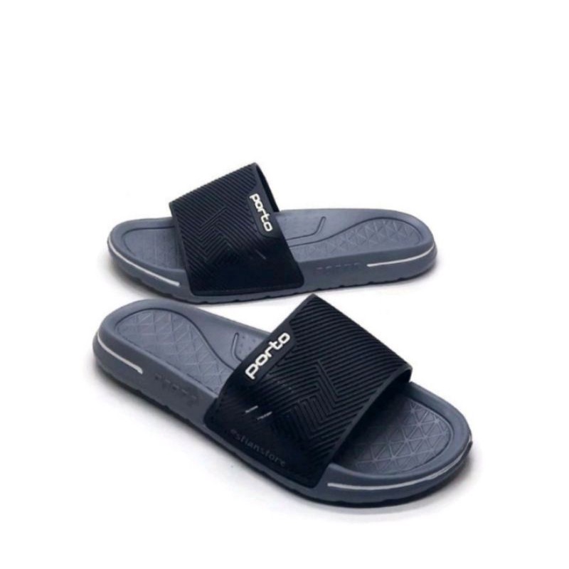 sandal slop pria porto 1041m karet sandal slide