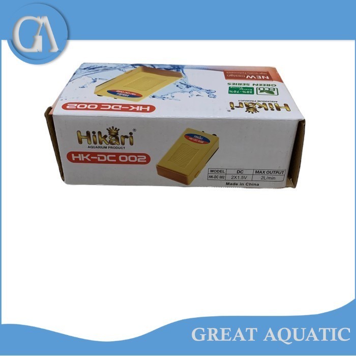 Pompa udara aquarium DC PORTABLE HIKARI HK DC 002