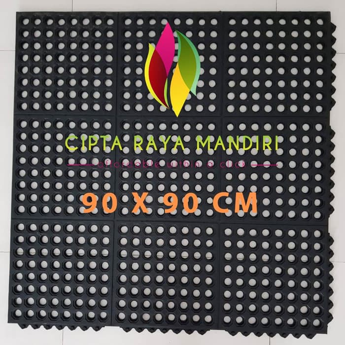 Karpet Karet Keset Anti Slip Kamar Mandi 90 x 90