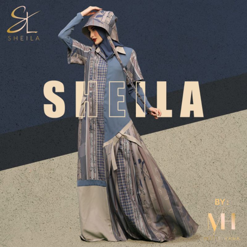 Gamis Syar'i Sheila by Motif Hawa / Kyra Series Original / Syar'i Set Modern Premium Branded / Syar'