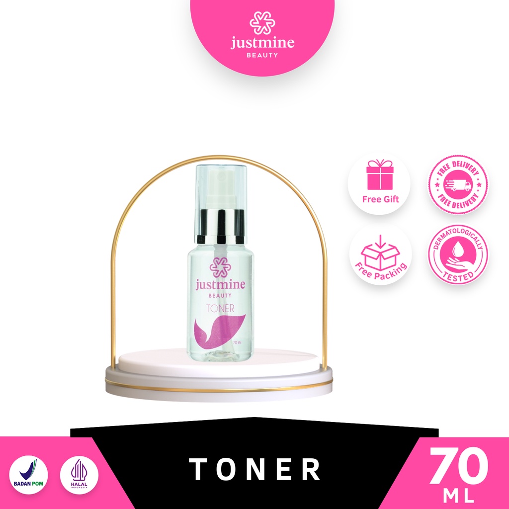 JUSTMINE Beauty Toner Aloe Vera Leaf Extract 70ml | Pembersih Wajah