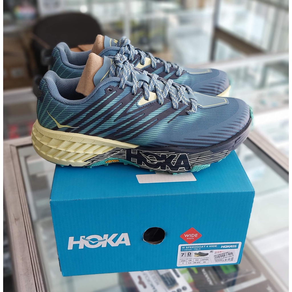 Hoka Speedgoat 4 Wide Women - Atlantis / Dazzling Blue