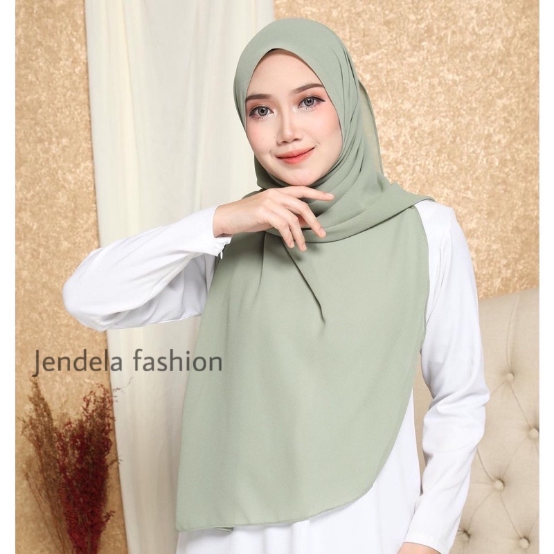 PASHMINA OVAL MALAYSIA /PASHMINA CURVE CERUTY BABYDOLL