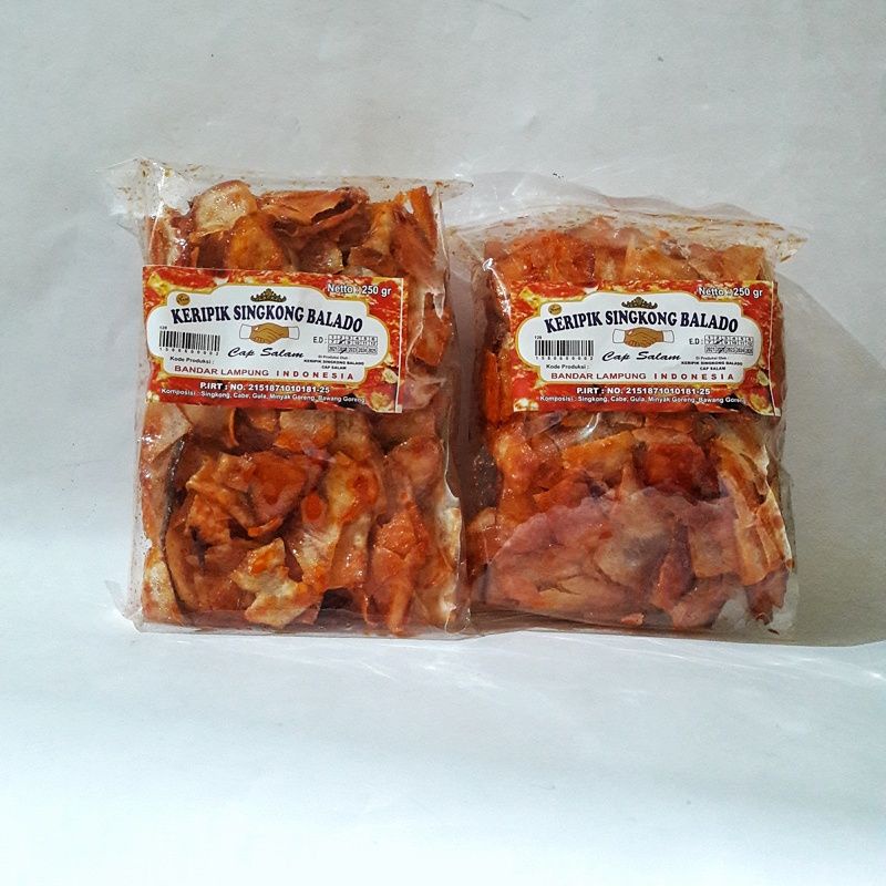 

Keripik Singkong Balado Cap Salam 250 gr ( minimal pembelian 2 pcs )