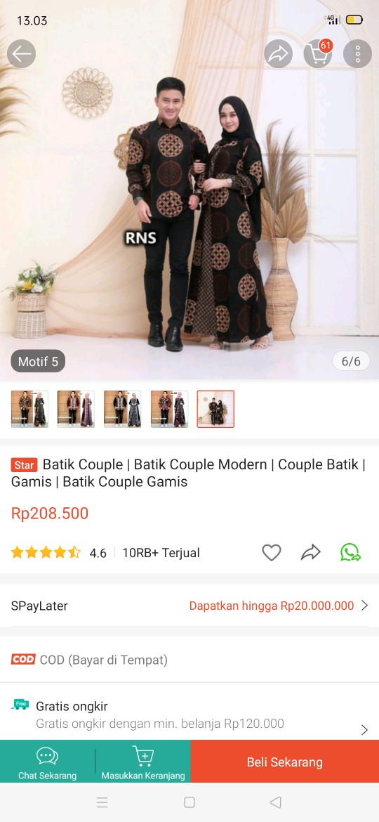 Batik Couple | Batik Couple Modern | Couple Batik | Gamis | Batik Couple Gamis