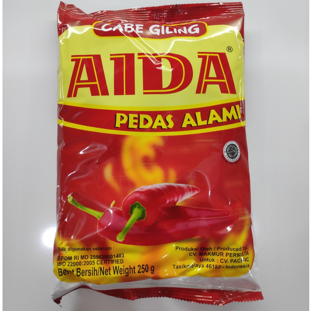 

Aida Cabe Giling Cabai Bubuk 250gr dan 25gr