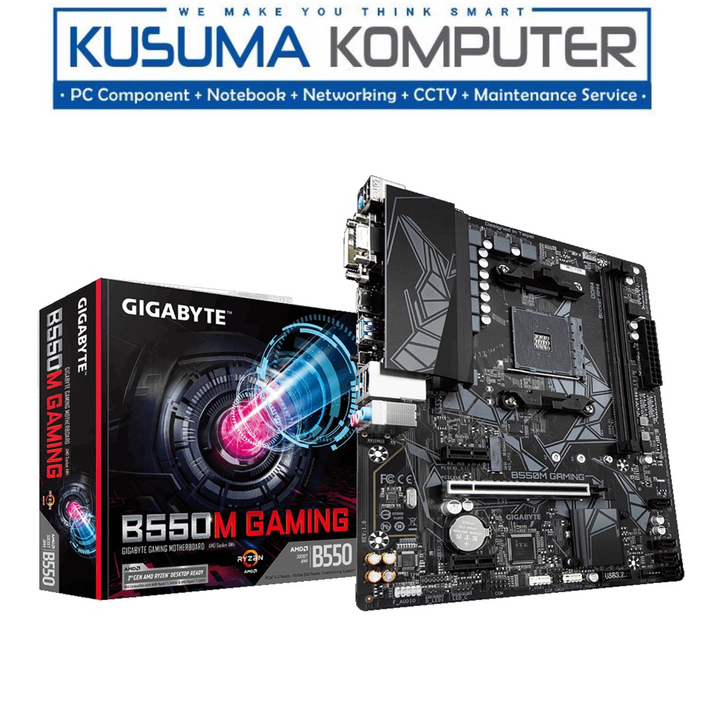 Motherboard Gigabyte B550M GAMING, PCIe 4.0, M.2 NVMe, RGB Fusion