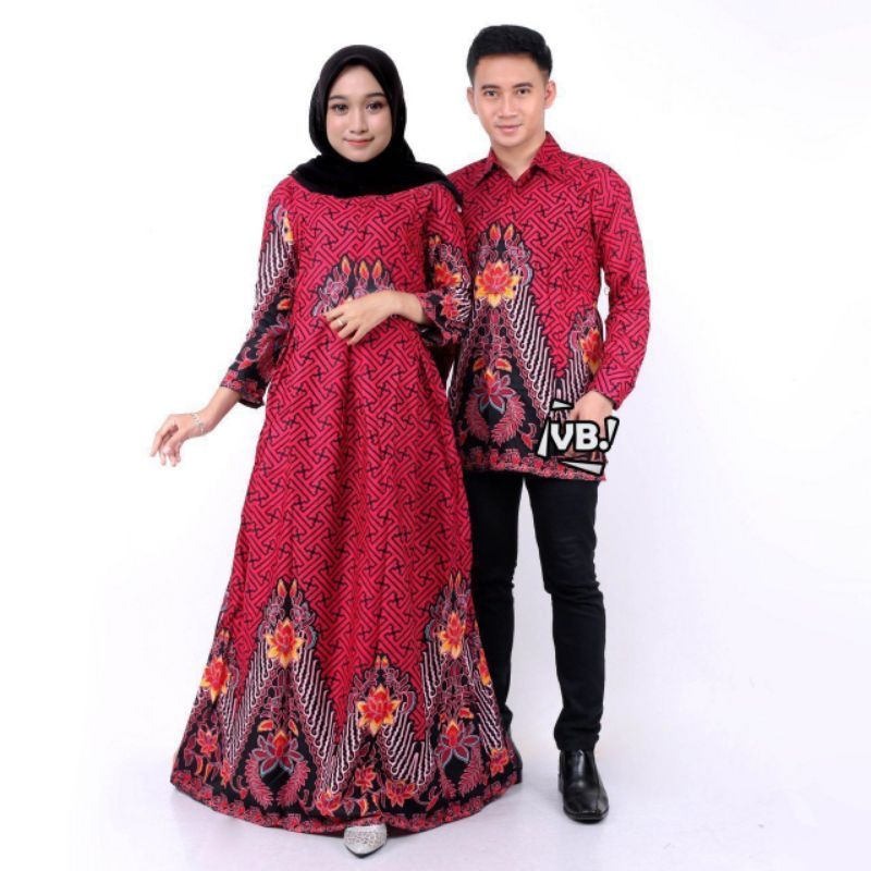 baju batik couple keluarga modern