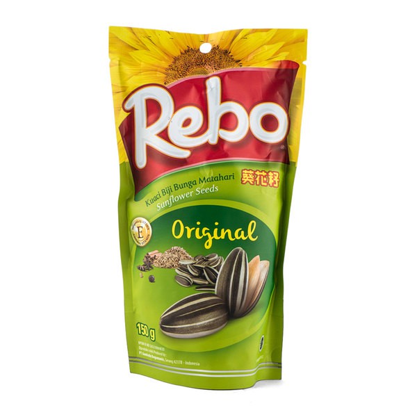 

REBO Sunflower Seeds Original Flavor 150gr - Kuaci Rasa Original