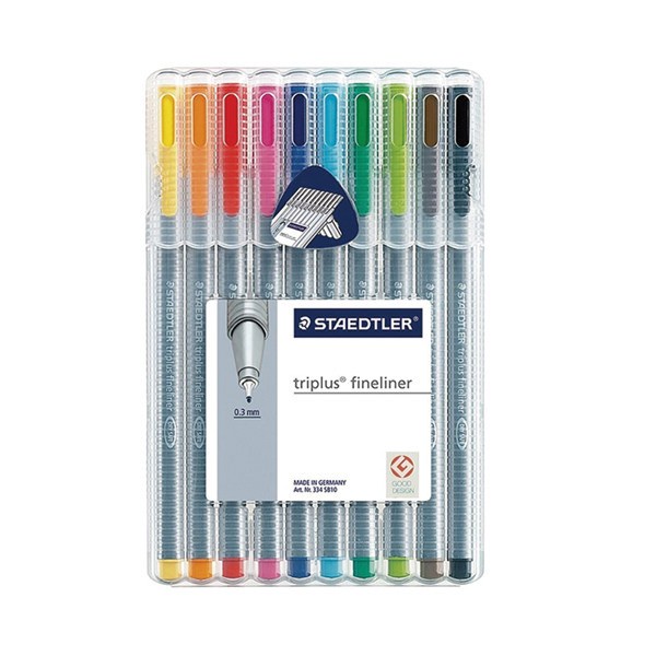 

Staedtler Triplus Fineliner 334 Sb10 - Set Pulpen Warna