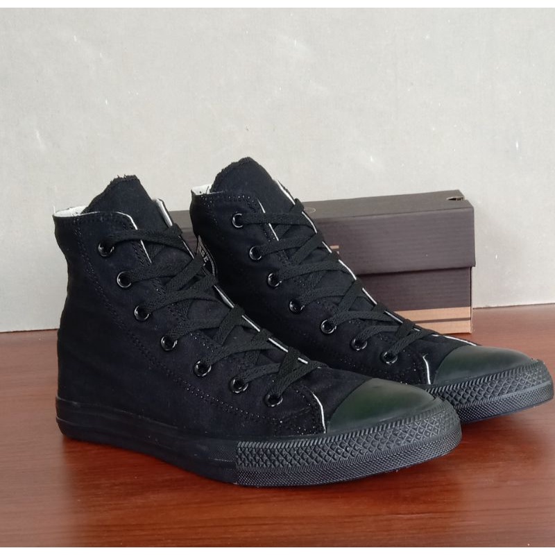 (free box converse)sepatu converse all star classic high full black all star classic tinggi hitam polos