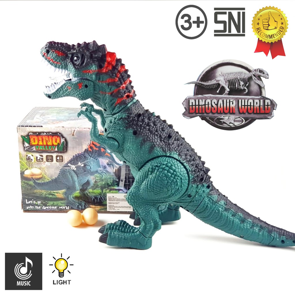 Mainan Anak Dinosaurus Tyranosaurus Bertelur (Lampu,suara,Proyektor)