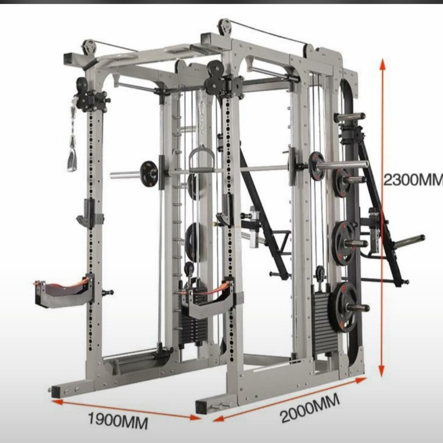 Alat Olahraga Fitness Gym - Smith Multi fungsi HT Fitnes USA