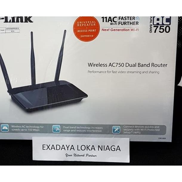 ✰msc✰*KNED*❊ D-LINK Dlink DIR-809 , AC750 Wireless Router Dual-Band ❊ *o,^