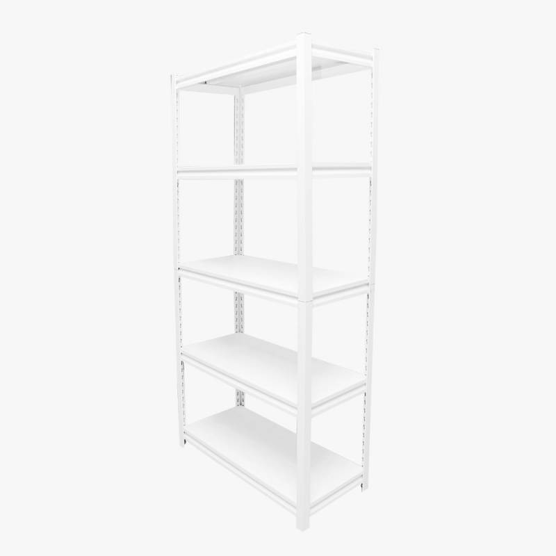 

JYSK Rak Shelving Unit 4 Shelves Bergitte 90X40X183CM White