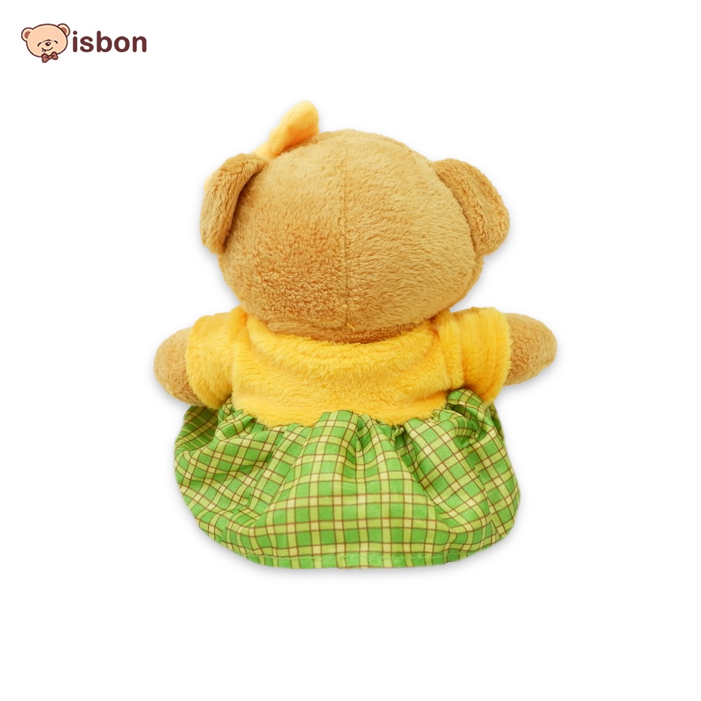 Boneka bear beruang cewek with baju rok dan pita spesial edisi lebaran karakter wajah lucu cocok untuk hadiah di moment spesial by Istana Boneka