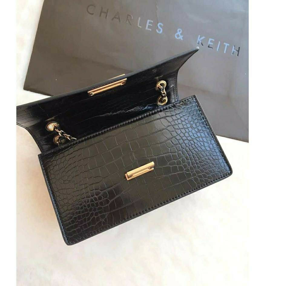 Terbaru tas charless,keithh wanita sling bag Croco #8817