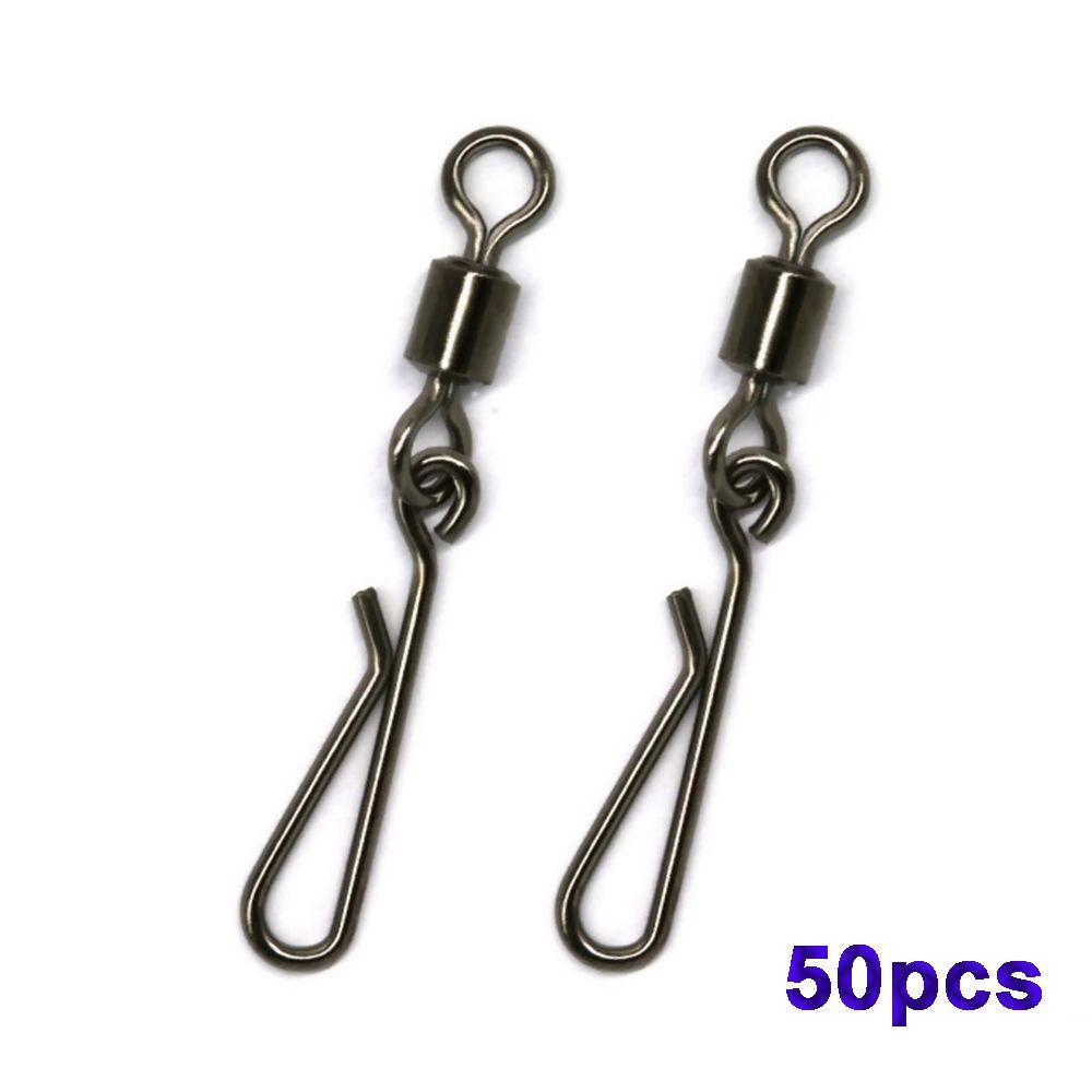 Agustina Putar Cincin Solid 50pcs Gesper Dengan Konektor Garis Alat Tackle Interlock