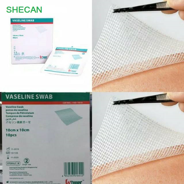 Vaseline Swab 10 X 10 Cm . Kasa Steril Vaseline Swab WINTUEL