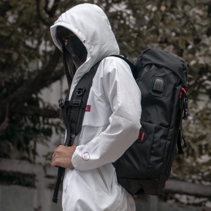 ARXHIVO BLACK |MANNEEDME x URBAN| Tas Ransel Punggung Pria Backpack ORIGINAL