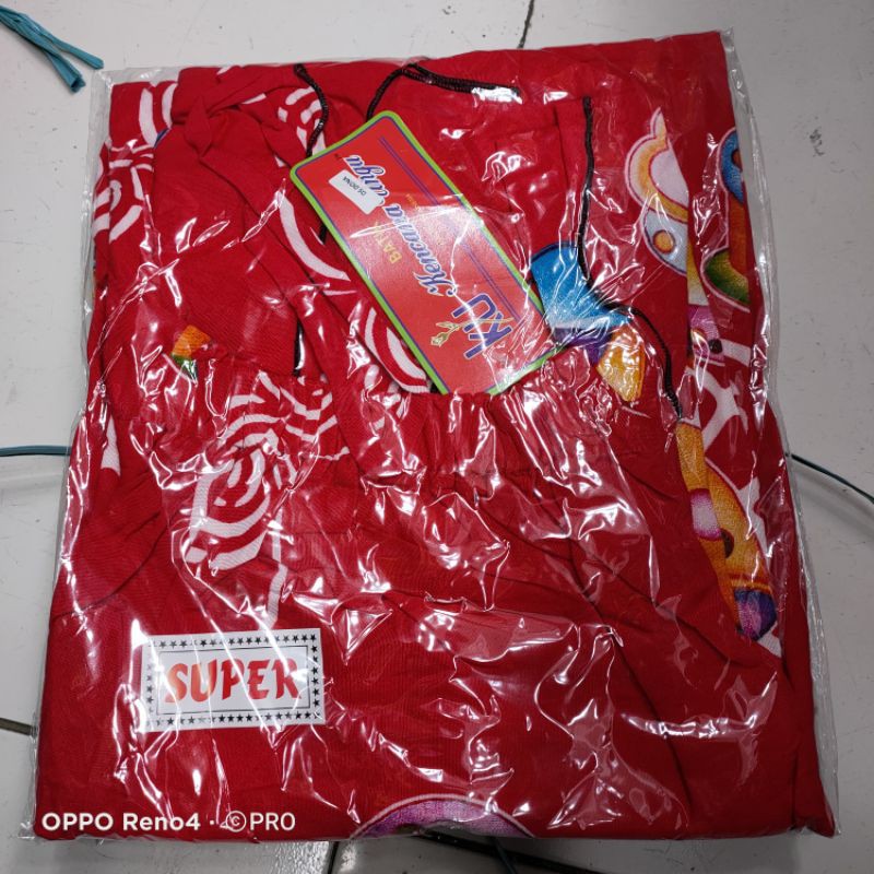 Daster motif boneka kencana ungu daster ibu muda kencanaungu dona-merah