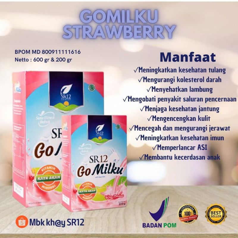 

SUSU KAMBING ETAWA SR12 GOMILKU DAUN KELOR IKAN GABUS MADU