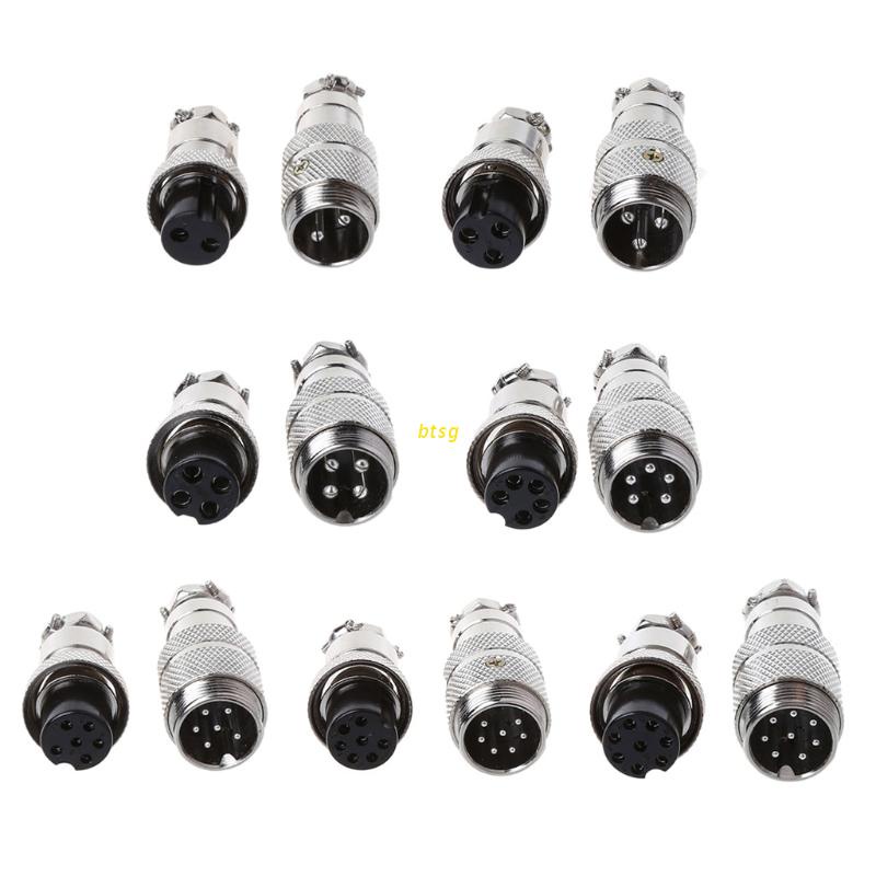 Btsg Gx16 Konektor Male Female Plug 2 / 3 / 4 / 5 / 6 / 7 / 8 Pin