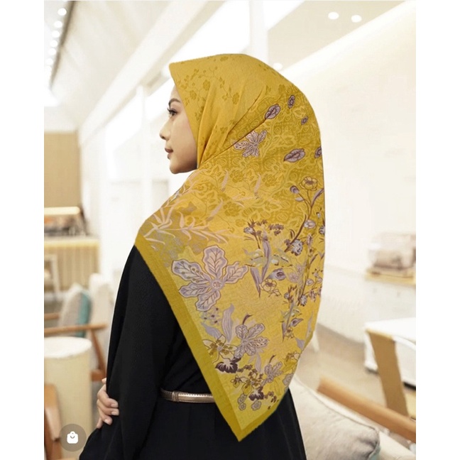 Diskon !! Hijab Segiempat Voal Motif Molina Series| Jilbab Voal | Kerudung Segiempat Voal