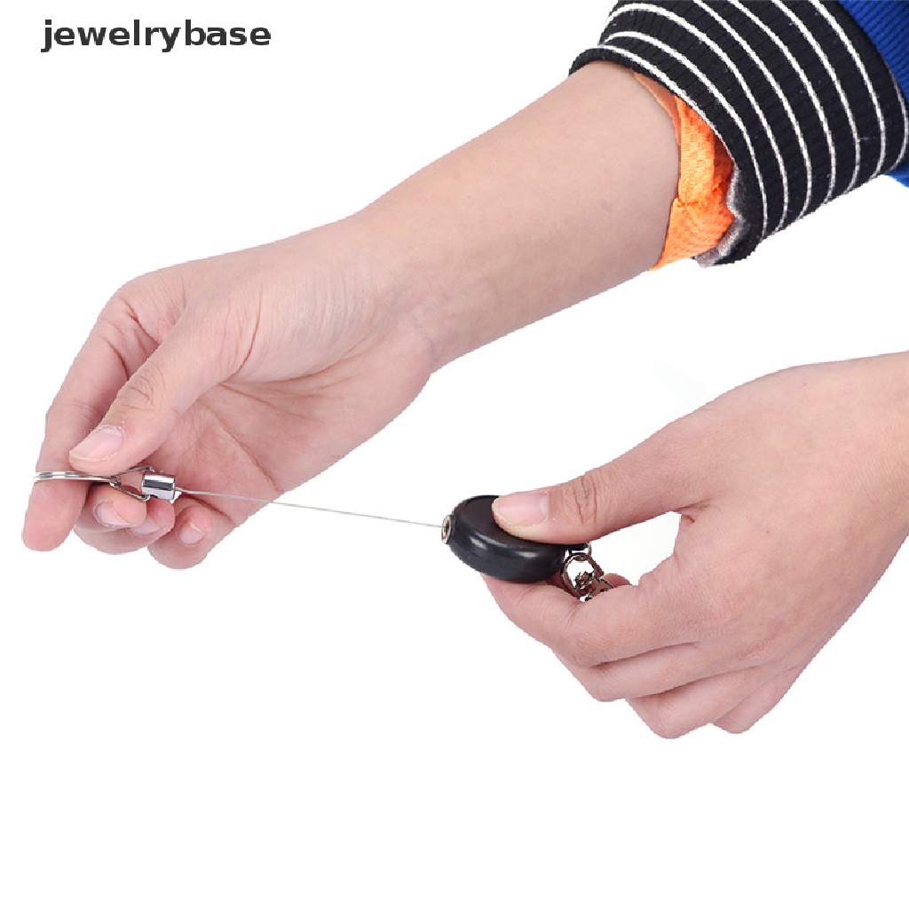 (jewelrybase) Gantungan Kunci / Kartu Identitas Retractable Bahan Baja