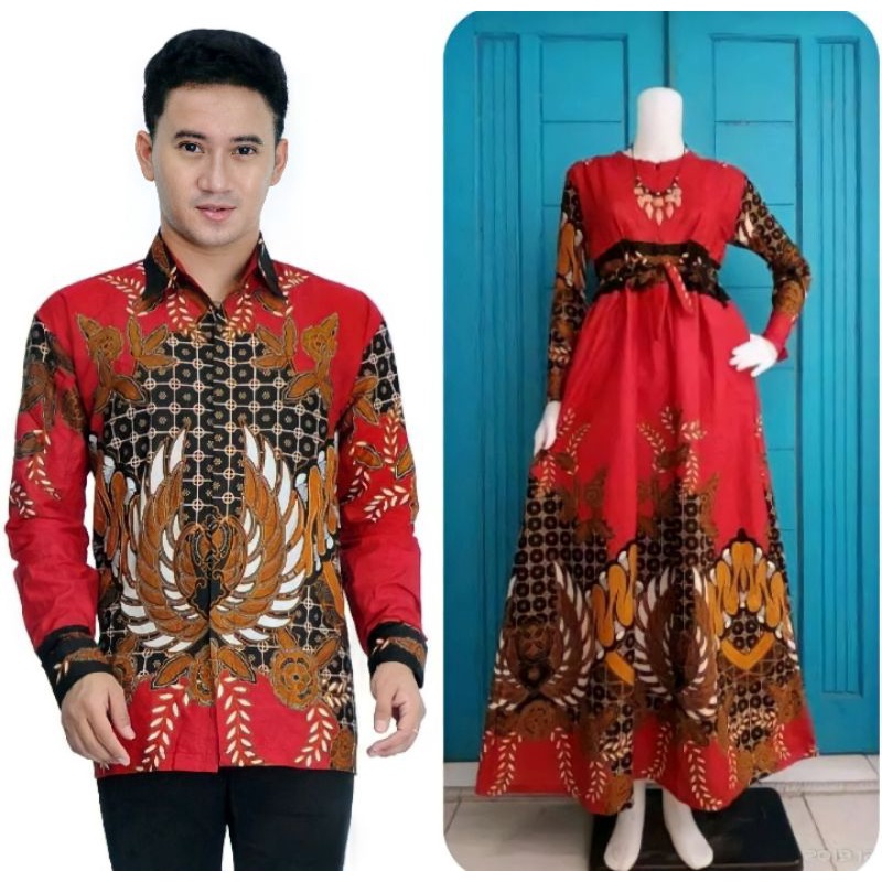 Maura Couple (COD) - Sania Ruffle Batik Couple ori Ndoro jowi DNT Garansi Termurah