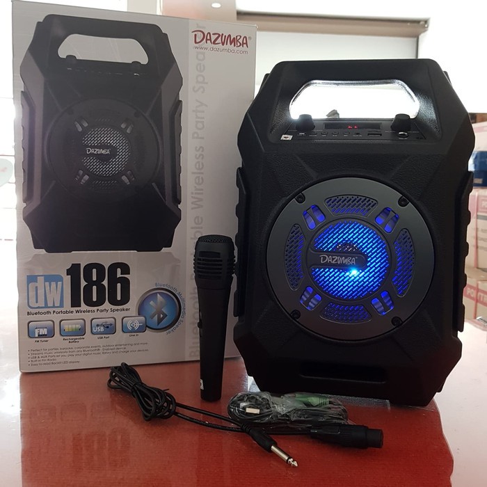 SPEAKER DAZUMBA KARAOKE BLUETOOTH PORTABLE BASS SPIKER BLUTOOTH SEPIKER BLUTUT SPEKER AKTIF JS67