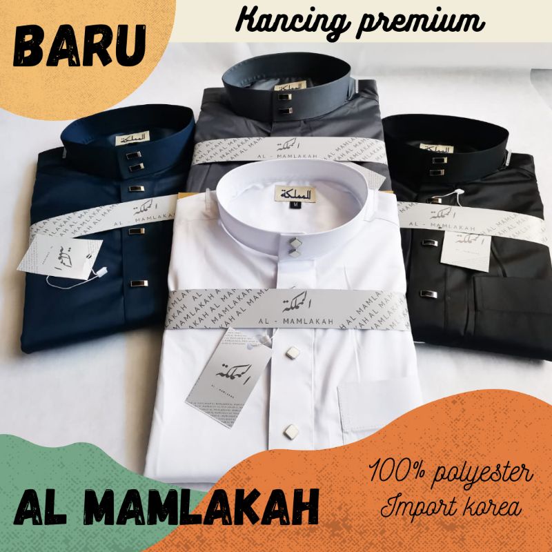 (COD) Jubah almamlakah KANCING PREMIUM al mamlakah mamlakah polos termurah