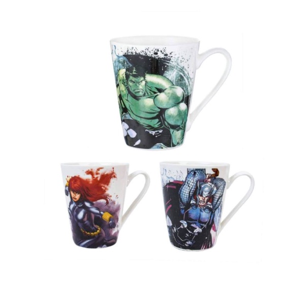 MARVEL X MINISO Gelas Minum Mug Ceramic 346ml