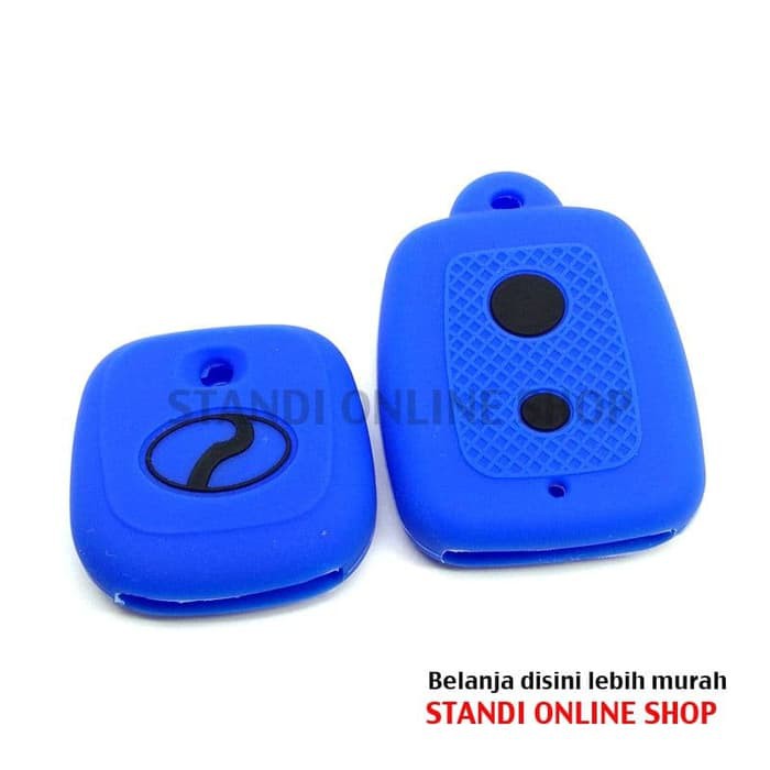 Kondom Kunci Silikon Remote Keyshirt Daihatsu Sirion Komplit Biru