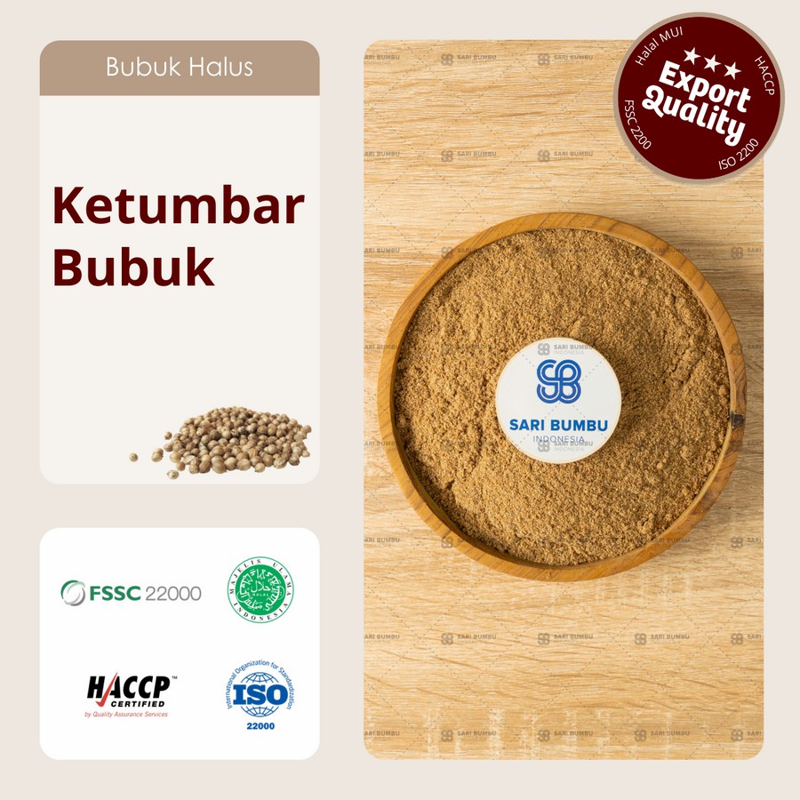 

Ketumbar Bubuk / Coriander Powder 250gr Export Quality