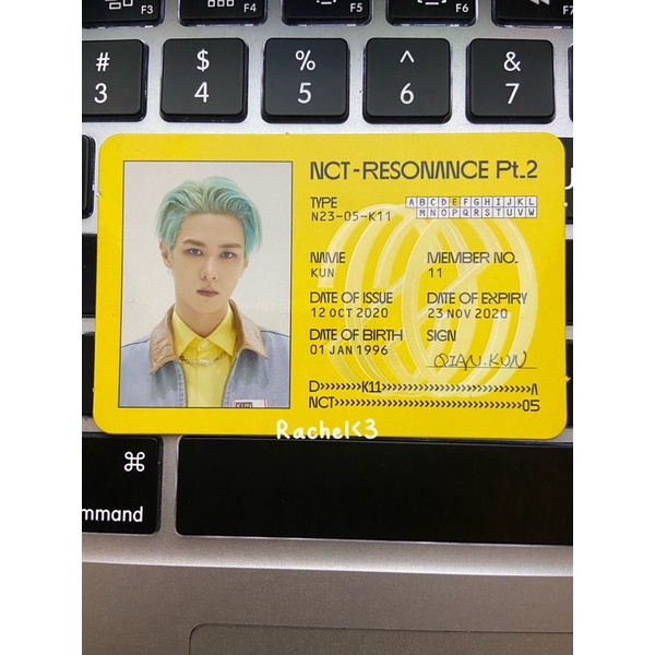 pc id card kun resonance nct 2020