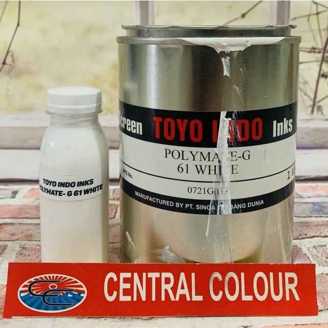 

(BISA COD) Tinta Toyo Polymate-G 61 White / Putih Tinta Sablon Plastik - 500GR BOOM SALE Kode 686