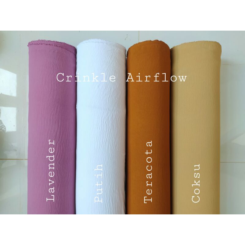 (Aprilia Textile) KAIN CRINKLE AIRFLOW POLOS/ RAYON KRINKLE