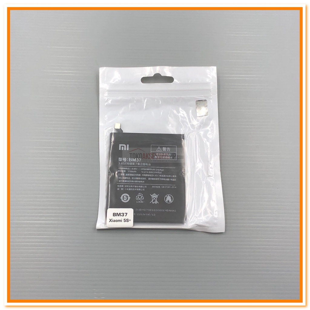BATERAI XIAOMI MI 5S PLUS /  MI 5S+ BATERAI XIAOMI BM37 ORIGINAL