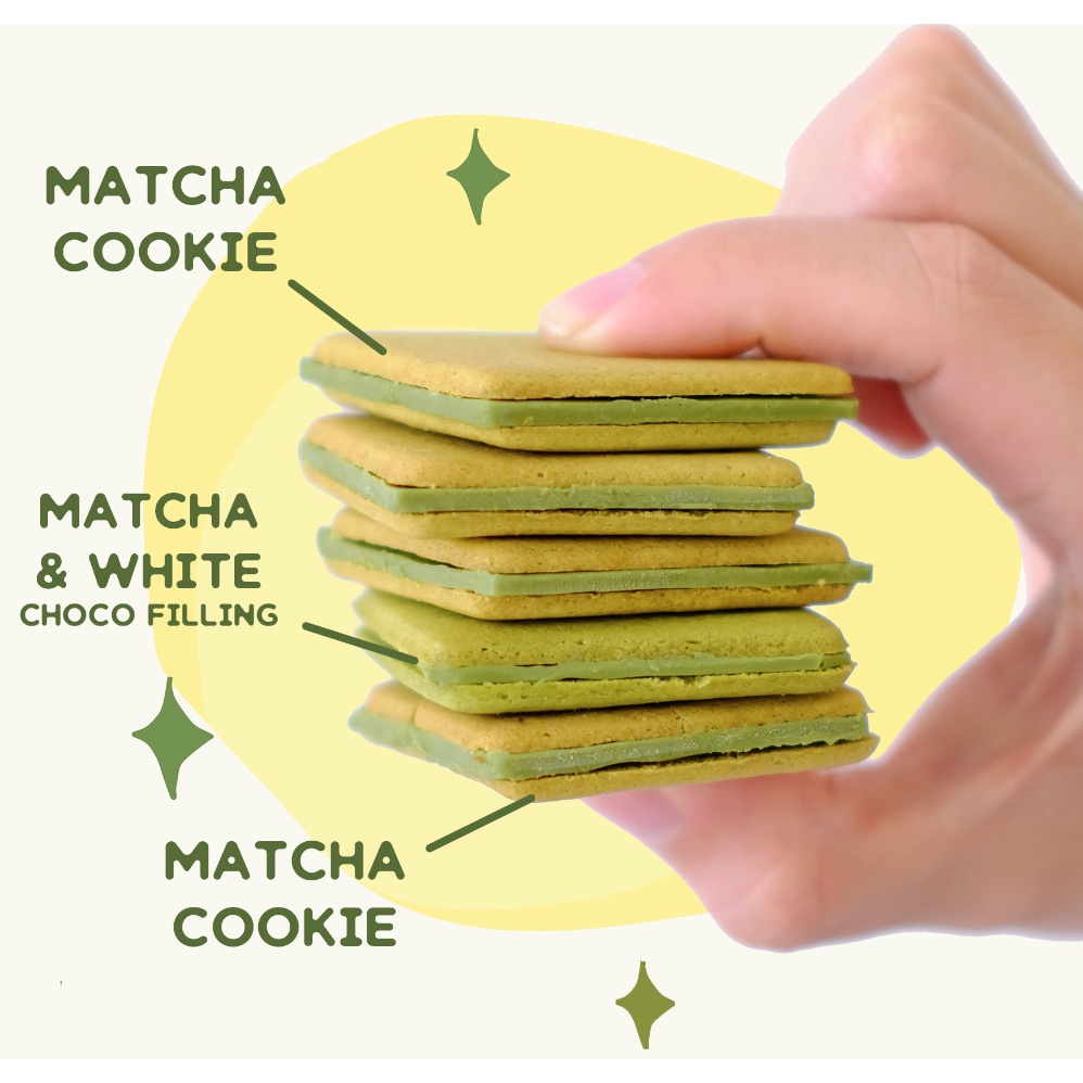 

(BESTSELLER) MATCHA Cookie Sandwich - Jastipsurabaya Nichinichi by Farine!!
