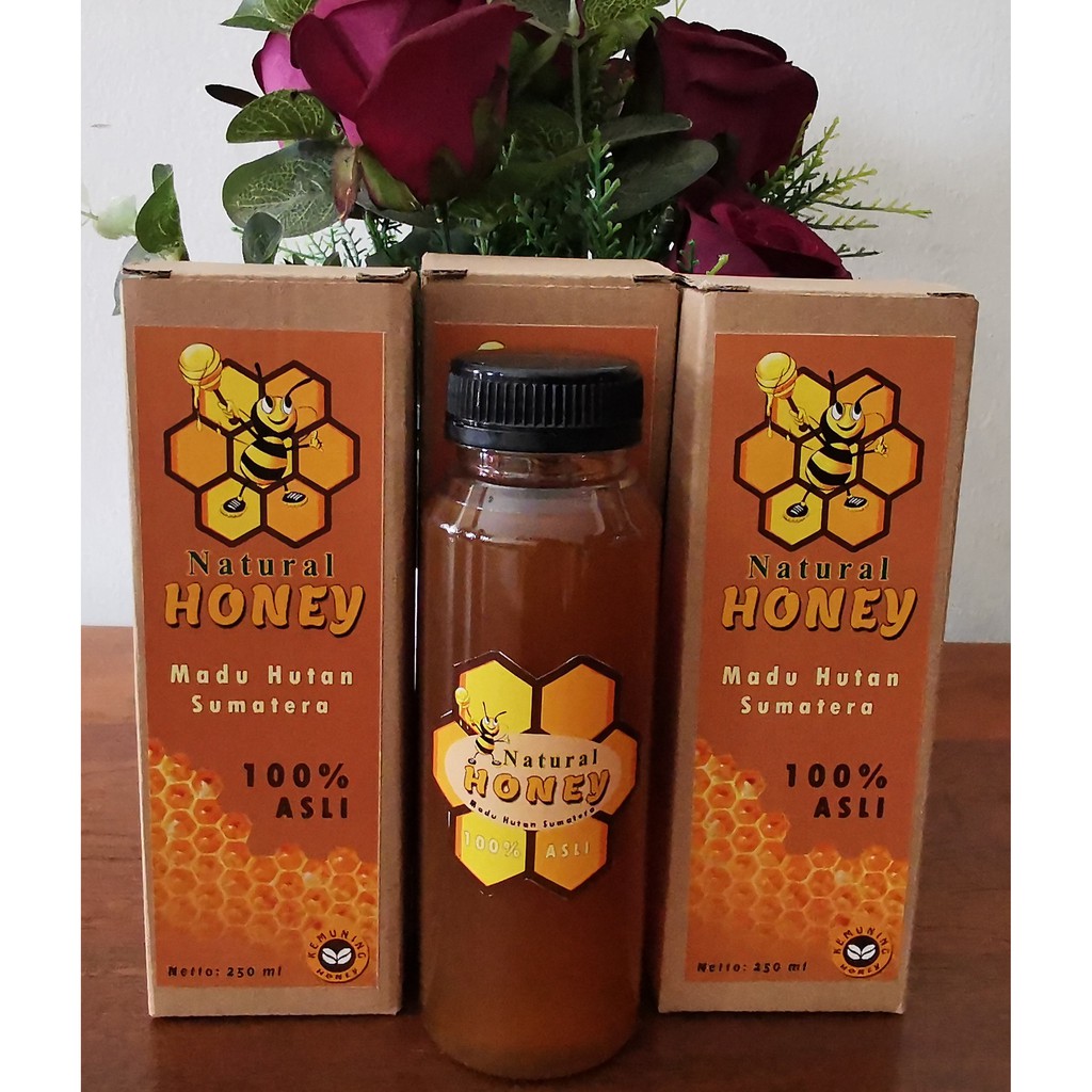 

Madu Hutan Original ( Authentic Forest Honey ) Weight 450 gram - Net Wt 250 ml (8,45 fl oz)
